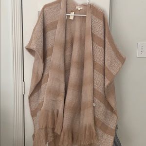 NWT Reversible open poncho